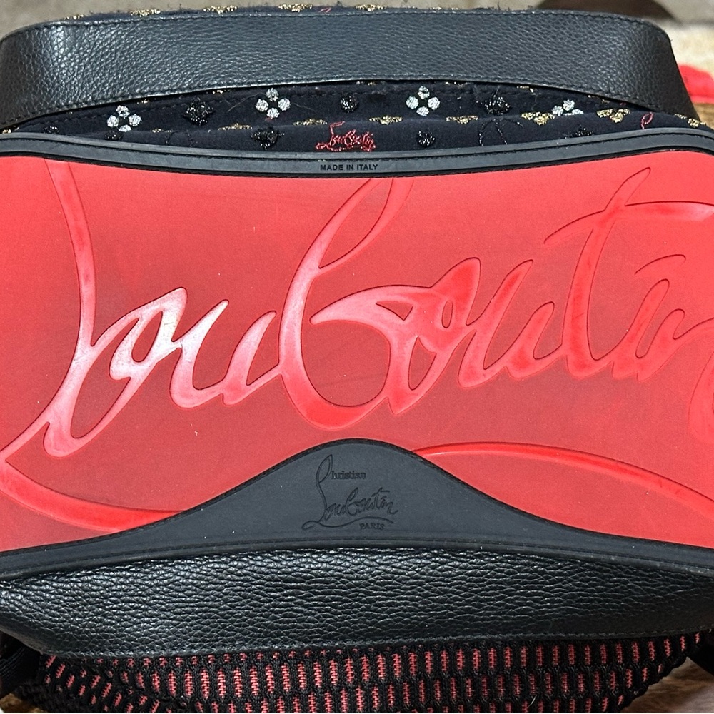 ❌❌SOLD❌❌Christian Louboutin Black and Gold Backpack - Picture 9 of 14